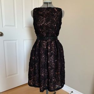 Black floral dress